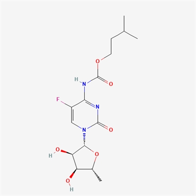 Isopentyl (1-((2R,3R,4S,5R)-3,4-dihydroxy-5-methyltetrahydrofuran-2-yl)-5-fluoro-2-oxo-1,2-dihydropyrimidin-4-yl)carbamate(Capecitabine Impurity )