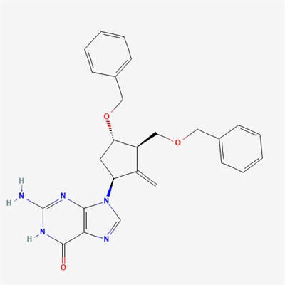 2-Amino-9-((1S,3R,4S)-4-(benzyloxy)-3-((benzyloxy)methyl)-2-methylenecyclopentyl)-1H-purin-6(9H)-one(Entecavir Impurity )