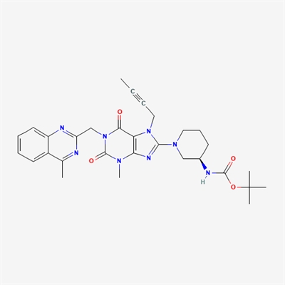 Tert-butyl((3s)-1-(7-(but-2-yn-1-yl)-3-Methyl-1-((4-Methylquinazolin-2-yl)Methyl)-2,6-dioxo-2,3,4,5,6,7-hexahydro-1h-purin-8-yl)piperidin-3-yl)carbamate(Linagliptin Impurity)