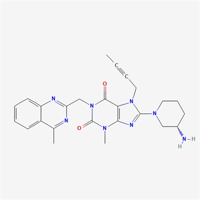 1H-Purine-2,6-dione, 8-[(3S)-3-amino-1-piperidinyl]-7-(2-butyn-1-yl)-3,7-dihydro-3-methyl-1-[(4-methyl-2-quinazolinyl)methyl]-(Linagliptin Impurity)