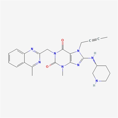 (R)-7-(but-2-yn-1-yl)-3-methyl-1-((4-methylquinazolin-2-yl)methyl)-8-(piperidin-3-ylamino)-1H-purine-2,6(3H,7H)-dione(Linagliptin Impurity)