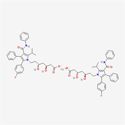 Calcium (3S,5R)-7-(2-(4-fluorophenyl)-5-isopropyl-3-phenyl-4-(phenylcarbamoyl)-1H-pyrrol-1-yl)-3,5-dihydroxyheptanoate(Atorvastatin Impurity)