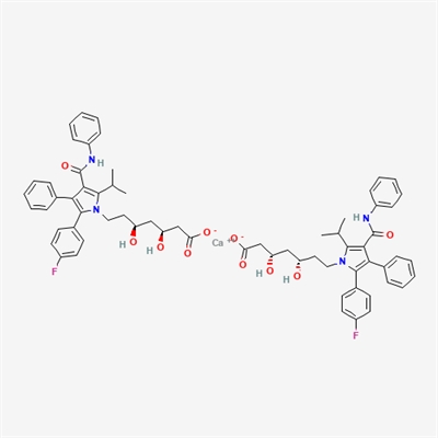 Calcium (3S,5S)-7-(2-(4-fluorophenyl)-5-isopropyl-3-phenyl-4-(phenylcarbamoyl)-1H-pyrrol-1-yl)-3,5-dihydroxyheptanoate(Atorvastatin Impurity )