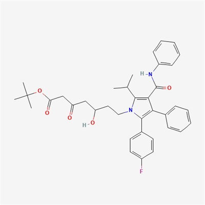 2-(4-Fluorophenyl)-δ-hydroxy-5-(1-methylethyl)-β-oxo-3-phenyl-4-[(phenylamino)carbonyl]-1H-pyrrole-1-heptanoic Acid 1,1-Dimethylethyl Ester(Atorvastatin impurity )
