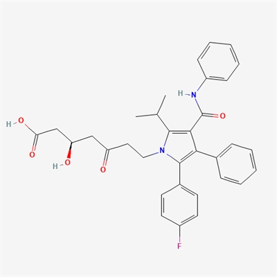 ((R)-7-(2-(4-fluorophenyl)-5-isopropyl-3-phenyl-4-(phenylcarbamoyl)-1H-pyrrol-1-yl)-3-hydroxy-5-oxoheptanoate) calcium(II)(Atorvastatin impurity)