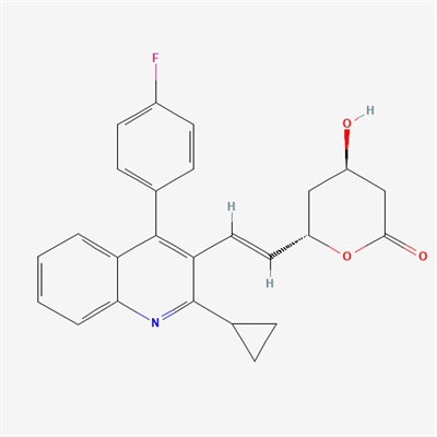 (4R,6S)-6-((E)-2-(2-cyclopropyl-4-(4-fluorophenyl)quinolin-3-yl) vinyl)-4-hydroxytetrahydro-2H-pyran-2-one(Pitavastatin Impurity)