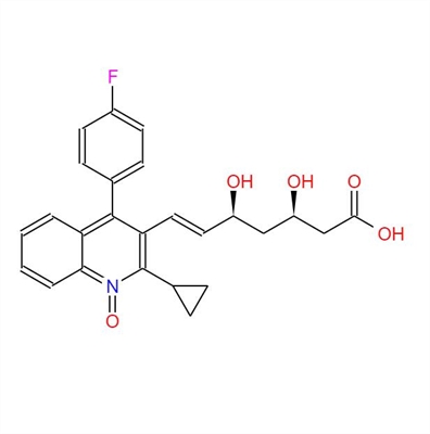 sodium (3R,5S,E)-7-(2-cyclopropyl-4-(4-fluorophenyl)-1- oxidoquinolin-3-yl)-3,5-dihydroxyhept-6-enoate(Pitavastatin Impurity)