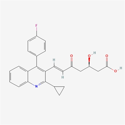 (R,E)-7-(2-cyclopropyl-4-(4-fluorophenyl)quinolin-3-yl)-3-hydroxy-5-oxohept-6-enoic acid(Pitavastatin Impurity)