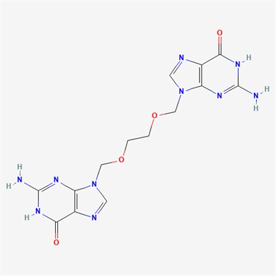 9,9'-((Ethane-1,2-diylbis(oxy))bis(methylene))bis(2-amino-3H-purin-6(9H)-one) (Acyclovir Impurity )