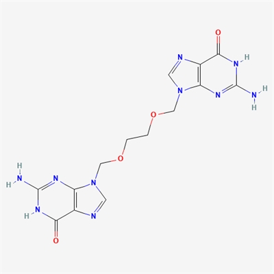 9,9'-((Ethane-1,2-diylbis(oxy))bis(methylene))bis(2-amino-3H-purin-6(9H)-one) (Acyclovir Impurity )