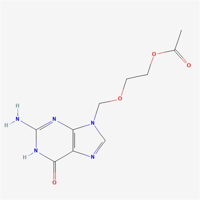 6H-Purin-6-one, 9-[[2-(acetyloxy)ethoxy]methyl]-2-amino-1,9-dihydro-(Acyclovir Impurity )