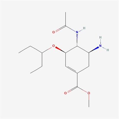 methyl (3R,4R,5S)-4-acetamido-5-amino-3-(pentan-3-yloxy)cyclohex-1-ene-1-carboxylate(Oseltamivir Impurity)