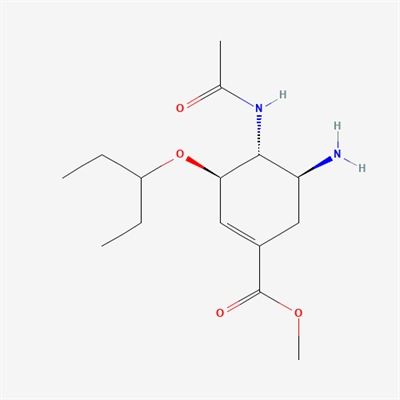 methyl (3R,4R,5S)-4-acetamido-5-amino-3-(pentan-3-yloxy)cyclohex-1-ene-1-carboxylate(Oseltamivir Impurity)
