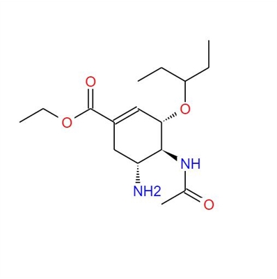 ethyl (3S,4S,5R)-4-acetamido-5-amino-3-(pentan-3-yloxy)cyclohex-1- ene-1-carboxylate hydrochloride(Oseltamivir Impurity)