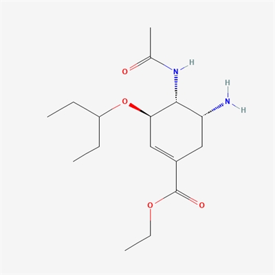 (3R,4R,5R)-ethyl 4-acetamido-5-amino-3-(pentan-3-yloxy)cyclohex-1-enecarboxylate(Oseltamivir Impurity)