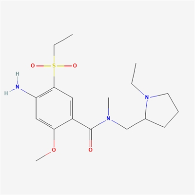 4-amino-N-[[(2RS)-1-ethylpyrrolidin-2-yl]methyl]-5-(ethylsulfonyl)-2-methoxy-N-methylbenzamide(Amisulpride Impurity)