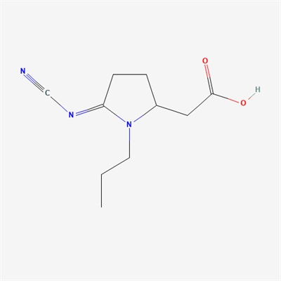 2-(5-(Cyanoimino)-1-propylpyrrolidin-2-yl)acetic acid(Pramipexole Impurity )