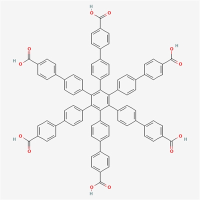 3'',4'',5'',6''-Tetrakis(4'-carboxy[1,1'-biphenyl]-4-yl)[1,1':4',1'':2'',1''':4''',1''''-quinquephenyl]-4,4''''-dicarboxylic acid