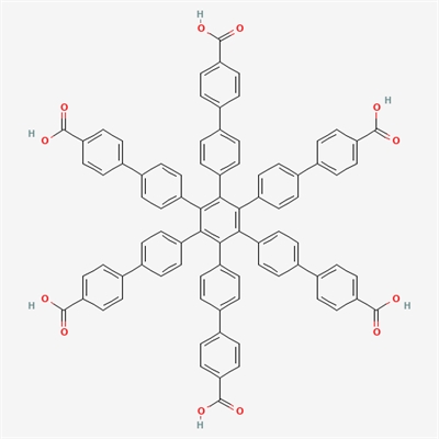 3'',4'',5'',6''-Tetrakis(4'-carboxy[1,1'-biphenyl]-4-yl)[1,1':4',1'':2'',1''':4''',1''''-quinquephenyl]-4,4''''-dicarboxylic acid