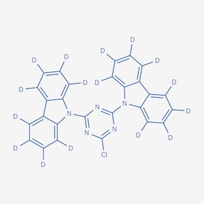 9,9'-(6-Chloro-1,3,5-triazine-2,4-diyl)bis(9H-carbazole-1,2,3,4,5,6,7,8-d8)