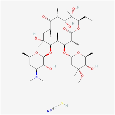 Erythromycin thiocyanate,fermentation,sy(Saccharopolyspora erythraea 160h～180h,11000u/ml) 77%-82%