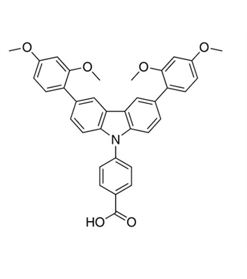 EADR03;4-(3,6-Bis(2,4-dimethoxyphenyl)-9H-carbazol-9-yl)benzoic acid