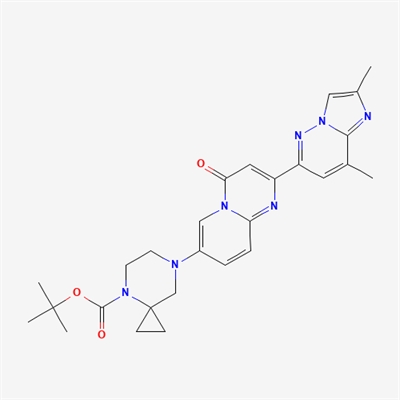 4,7-Diazaspiro[2.5]octane-4-carboxylic acid, 7-[2-(2,8-dimethylimidazo[1,2-b]pyridazin-6-yl)-4-oxo-4H-pyrido[1,2-a]pyrimidin-7-yl]-, 1,1-dimethylethyl ester